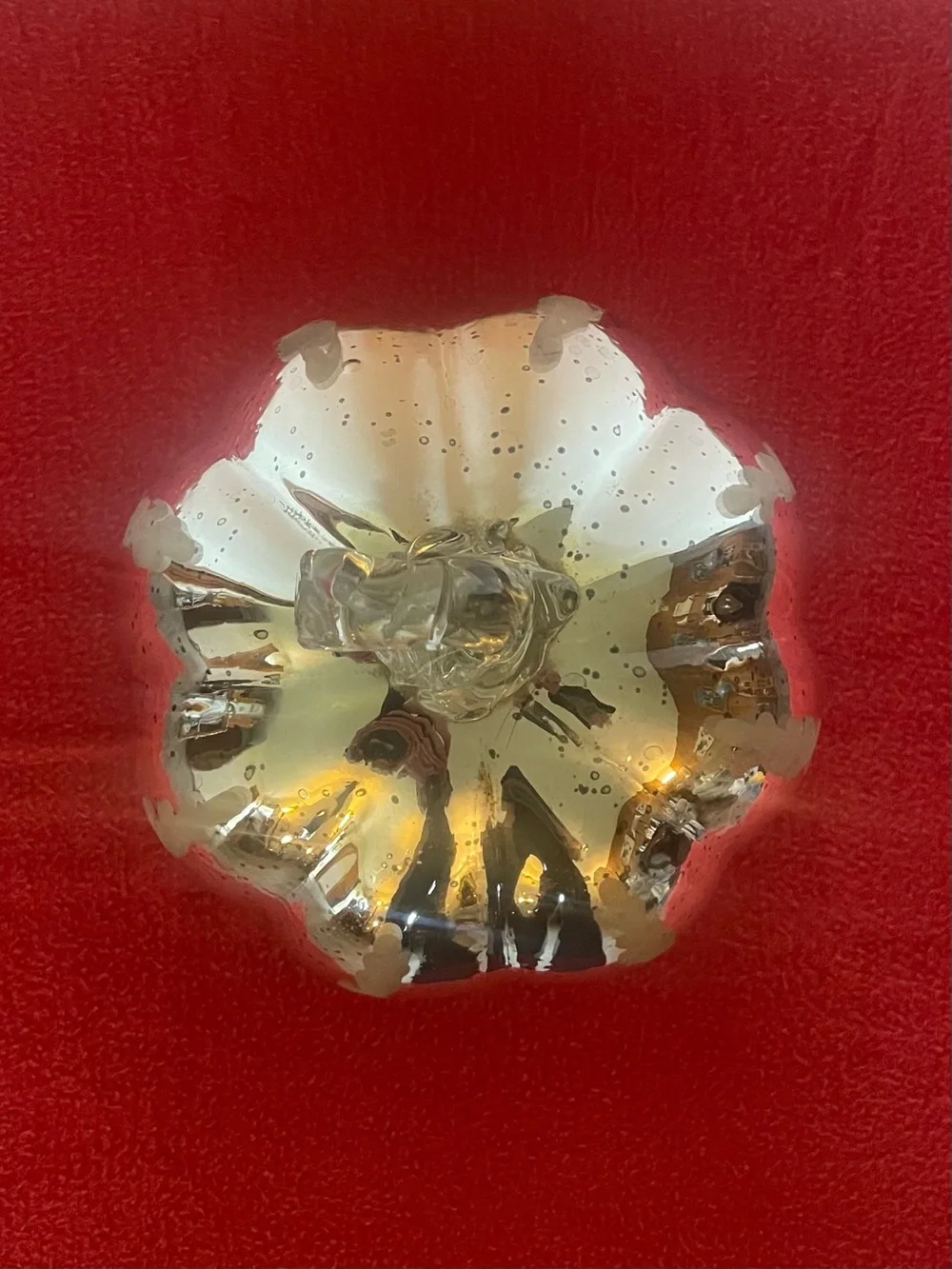 Decorative Pottery Barn Mercury Glass Pumpkin